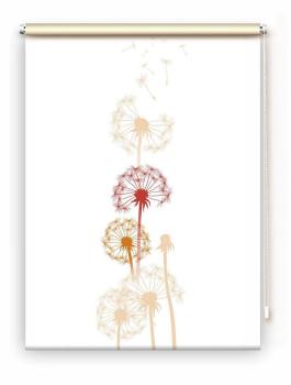 Rollo Dandelions mixed Pfeffer 2 , Rollo, Motivrollo, Rollo mit Druck, Fotorollo, bedrucktes Rollo, Fensterrollo,verdunkelndes Rollo, Sonnenschutz Rollo